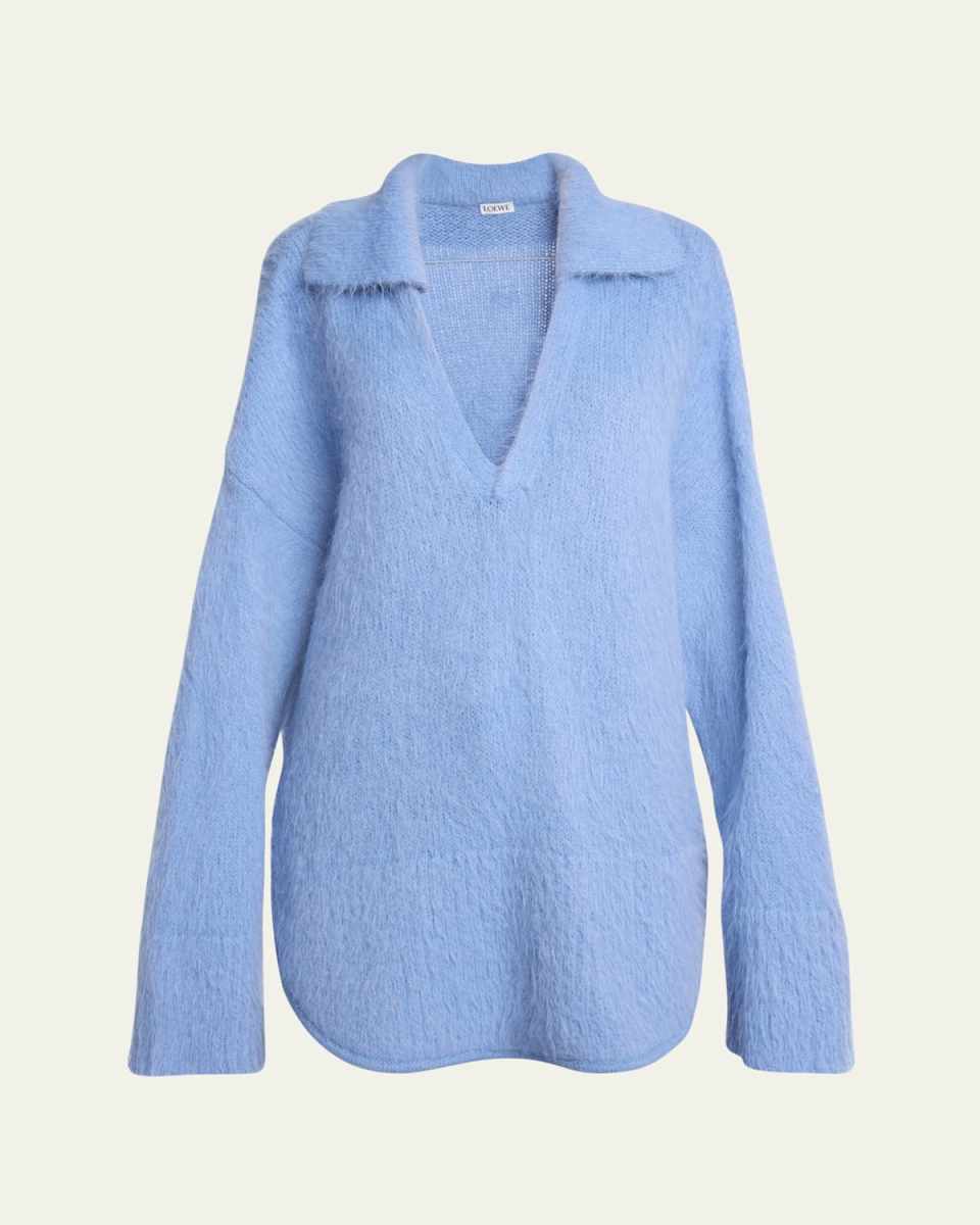 Johnny Collar Wool Oversized Sweater